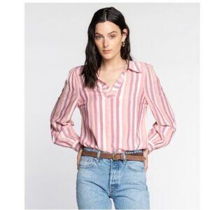 Self Contrast Ava Blouse - M